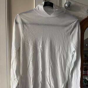 J. Crew Tissue Crepe Turtleneck Long Sleeve